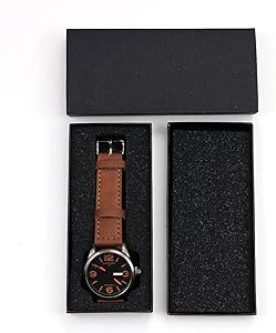 Amazon.com: CHRONOS Men's Waterproof Quartz Wristwatch Male Brown